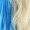Half Blonde and Half Blue Wig